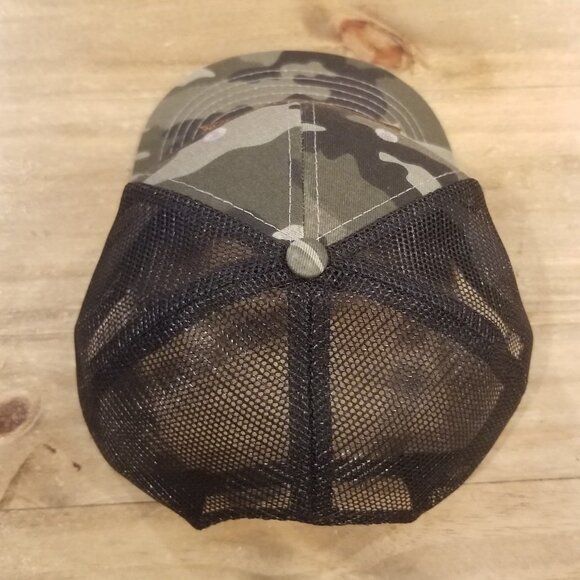 Clover Flag Lucky Patch Hat Cap Camouflage Camo Green Snap Back Mesh Trucker Dad - Picture 7 of 14